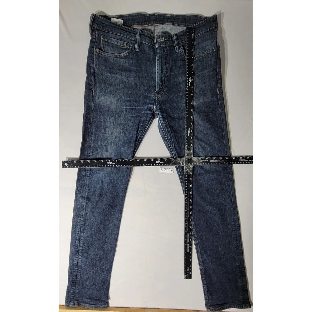Levi Strauss & Co 510 Skinny Fit Jeans Mens 36x32 Dark Wash Blue Denim
